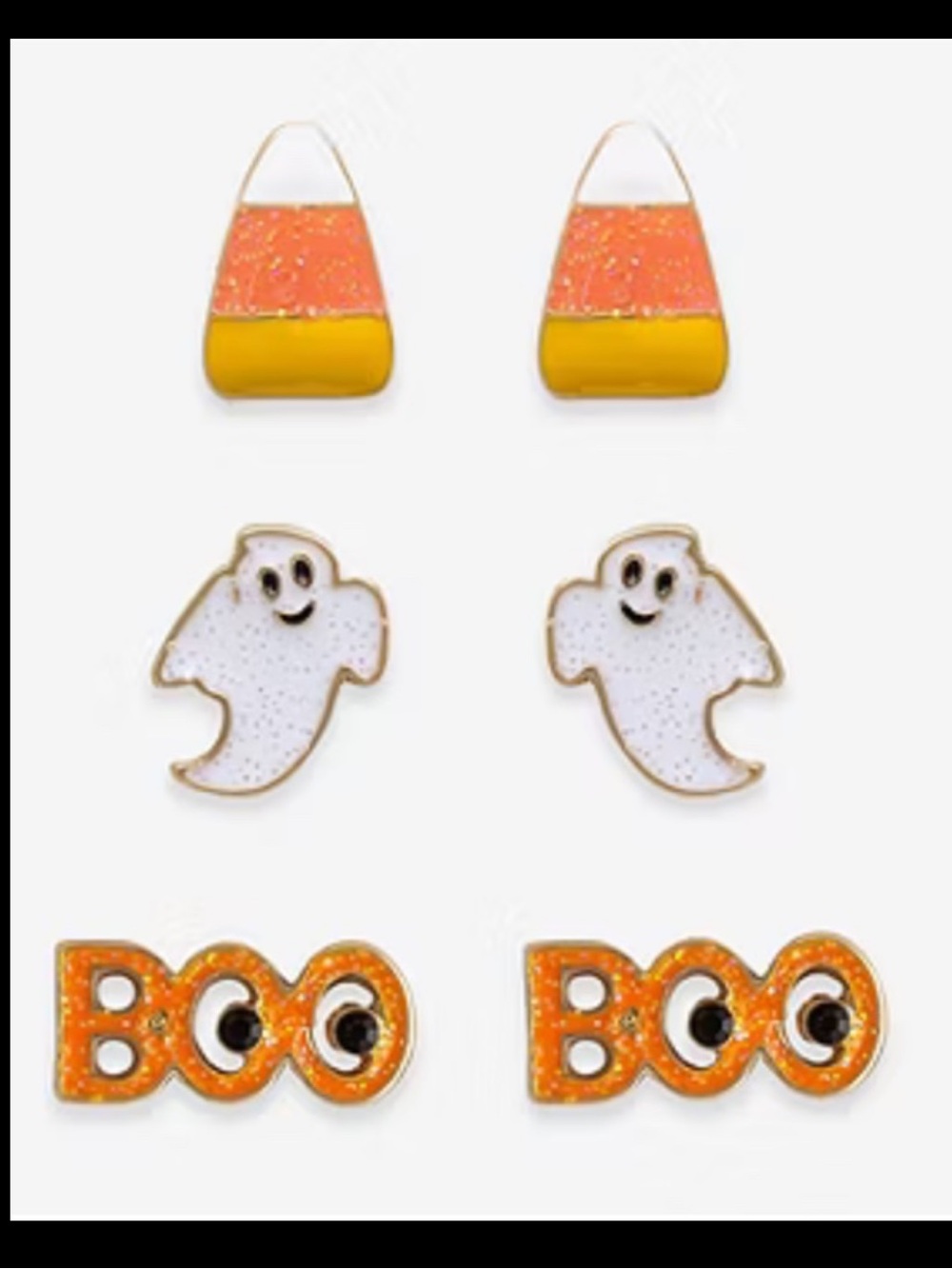 New Three Pair Mix It Hypoallergenic Halloween Stud Earrings